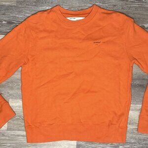 Off- White Virgil Abloh “logo” Long Sleeve Crewneck Sweatshirt